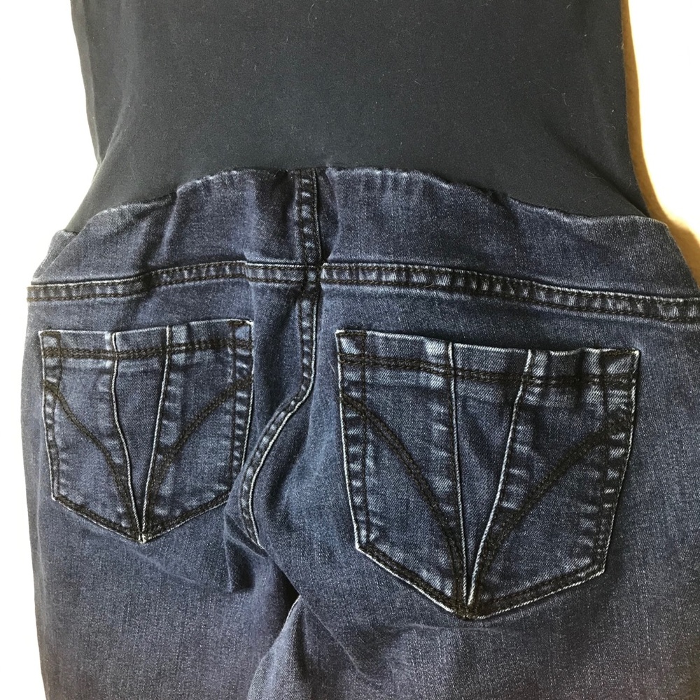 Indigo Blue Maternity Dark Skinny Jeans stretch L